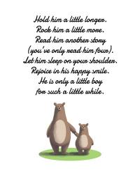 Hold Him A Little Longer Bear And Cub White | Obraz na stenu