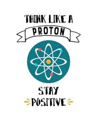 Think Like A Proton White | Obraz na stenu