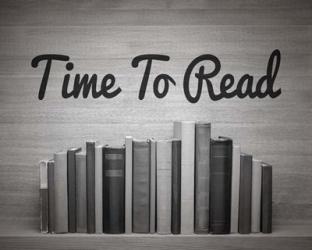 Time To Read - Wood Background Black and White | Obraz na stenu