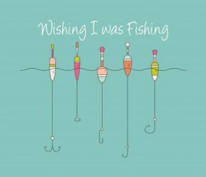 Wishing I Was Fishing - Colorful Floats | Obraz na stenu