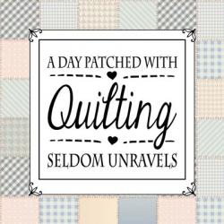 A Day Patched With Quilting - Square Patchwork | Obraz na stenu