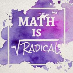 Math Is Radical Watercolor Splash Purple | Obraz na stenu