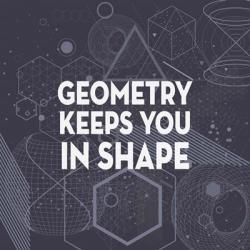 Geometry Keeps You In Shape Dark Pattern | Obraz na stenu