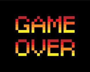 Game Over  - Red | Obraz na stenu