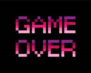 Game Over  - Purple | Obraz na stenu