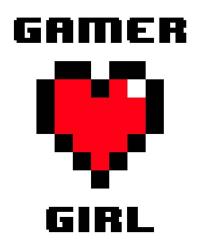 Gamer Girl  - White | Obraz na stenu