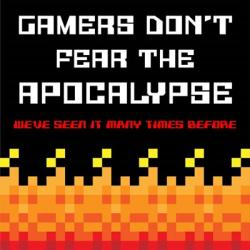Gamers Don't Fear The Apocalypse  - Red | Obraz na stenu