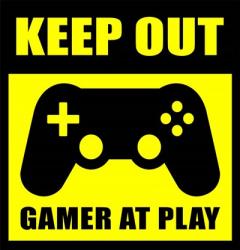 Keep Out Gamers At Play | Obraz na stenu