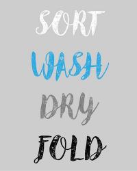 Sort Wash Dry Fold  - Gray and Blue | Obraz na stenu