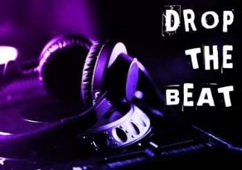 Drop The Beat - Purple and Blue | Obraz na stenu