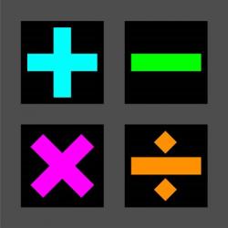 Math Symbols Square - Colorful Symbols | Obraz na stenu