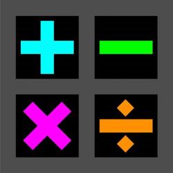 Math Symbols Square - Colorful Symbols | Obraz na stenu