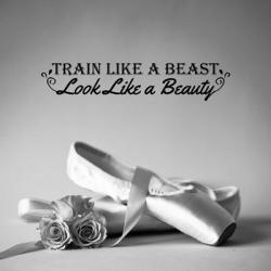 Train Like A Beast Grayscale | Obraz na stenu