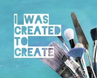 I Was Created To Create Painter Blue | Obraz na stenu