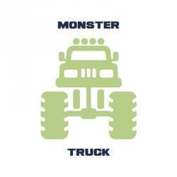 Monster Truck Graphic Green Part II | Obraz na stenu