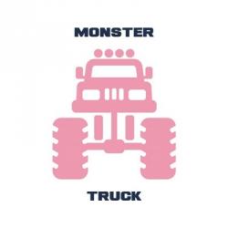 Monster Truck Graphic Pink Part II | Obraz na stenu