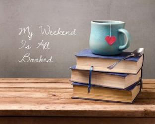 My Weekend Is All Booked-  Blue | Obraz na stenu