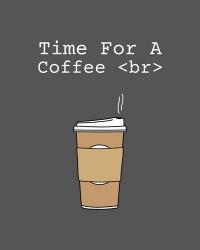 Time For A Coffee <br> - Gray | Obraz na stenu