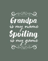 Grandpa Is My Name Spoiling Is My Game - Green | Obraz na stenu