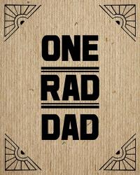 One Rad Dad - Brown Cardboard | Obraz na stenu