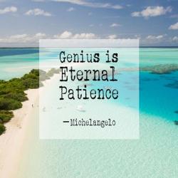 Genius is Eternal Patience - Beach | Obraz na stenu
