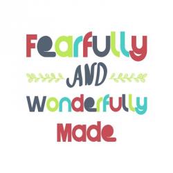 Fearfully and Wonderfully Made - Red and Blue | Obraz na stenu