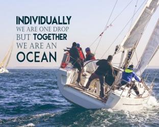 Together We Are An Ocean - Sailing Team Color | Obraz na stenu