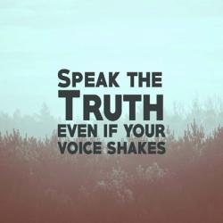 Speak The Truth - Blue | Obraz na stenu