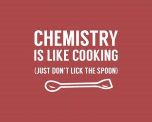 Chemistry Is Like Cooking - Red | Obraz na stenu
