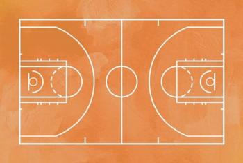 Basketball Court Orange Paint Background | Obraz na stenu