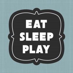 Eat Sleep Play Football - Blue Part II | Obraz na stenu