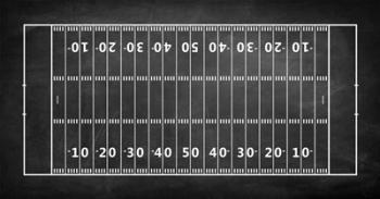 American Football Field Chalkboard | Obraz na stenu