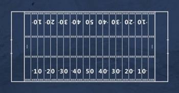 American Football Field Blue | Obraz na stenu