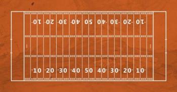 American Football Field Orange | Obraz na stenu