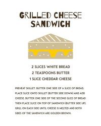 Grilled Cheese Sandwich Recipe White | Obraz na stenu