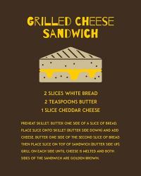 Grilled Cheese Sandwich Recipe Brown | Obraz na stenu