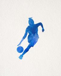 Basketball Girl Watercolor Silhouette Part II | Obraz na stenu