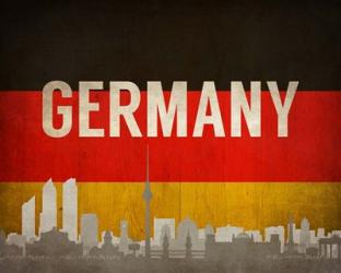 Berlin, Germany - Flags and Skyline | Obraz na stenu