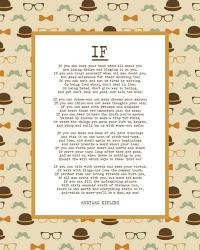 If by Rudyard Kipling - Retro Orange | Obraz na stenu