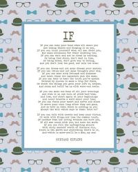 If by Rudyard Kipling - Retro Blue | Obraz na stenu