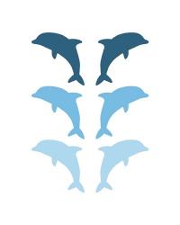 Leaping Dolphins - Blue | Obraz na stenu