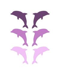 Leaping Dolphins - Purple | Obraz na stenu