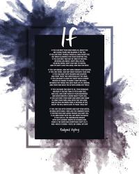 If by Rudyard Kipling - Powder Explosion Blue | Obraz na stenu