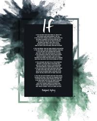 If by Rudyard Kipling - Powder Explosion Green | Obraz na stenu