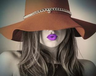 Vintage Fashion - Brown Hat | Obraz na stenu