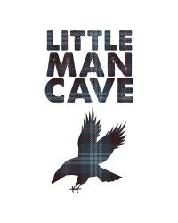 Little Man Cave - Eagle Blue Plaid | Obraz na stenu