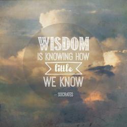 Wisdom is Knowing How Little We Know - Yellow Clouds | Obraz na stenu
