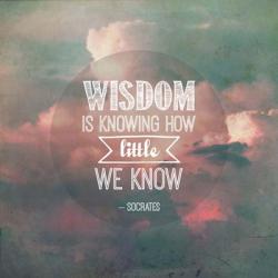Wisdom is Knowing How Little We Know - Pink Clouds | Obraz na stenu