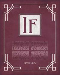 If by Rudyard Kipling - Ornamental Border Red | Obraz na stenu