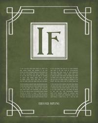 If by Rudyard Kipling - Ornamental Border Green | Obraz na stenu